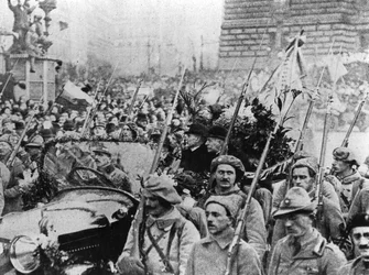 Ingresso di Masaryk a Praga l